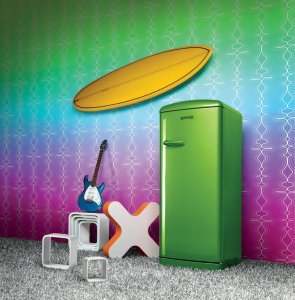 Lednice Retro Gorenje_retro_funky_lime zelená